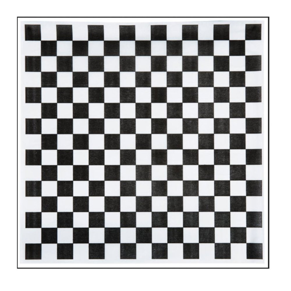 Black & white checkered deli paper wrappers - Picture 7 of 8